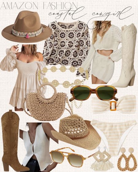 Amazon Coastal cowgirl aesthetic is trending! Neutral but make it more fun! #Founditonamazon #amazonfashion #inspire Amazon fashion outfit inspiration 

#LTKSeasonal #LTKfindsunder100 #LTKstyletip