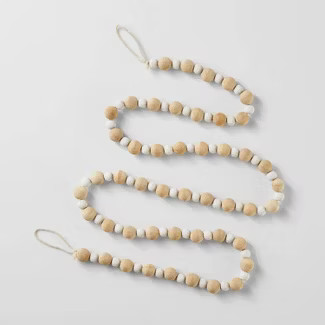 Beaded Garland White & Natural - Wondershop™ | Target