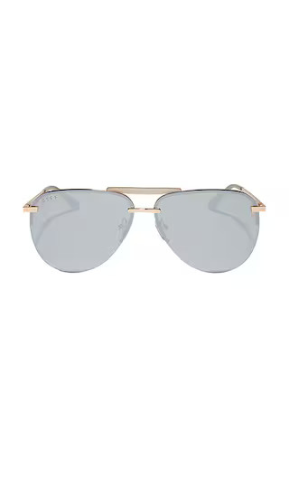 Tahoe Sunglasses in Gold & Silver Chrome Mirror | Revolve Clothing (Global)
