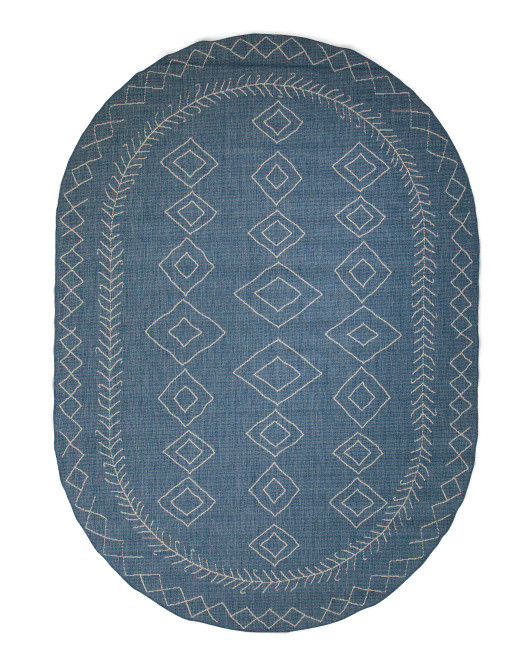 Made In Belgium 8x10 Oval Indoor Outdoor Rug | TJ Maxx