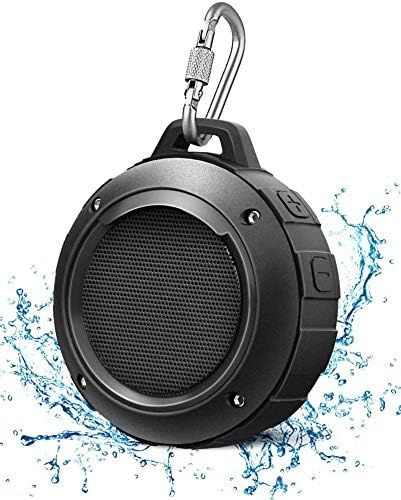 Outdoor Waterproof Bluetooth Speaker,Kunodi Wireless Portable Mini Shower Travel Speaker with Subwoo | Amazon (US)