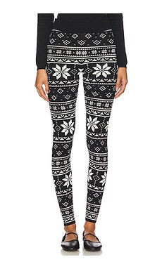 Show Me Your Mumu Cozy Leggings in Black Fair Isle Knit from Revolve.com | Revolve Clothing (Global)
