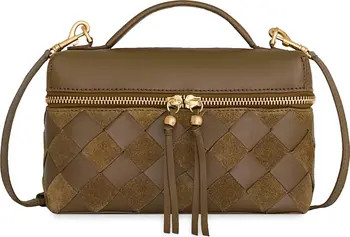 Rebecca Minkoff Frankie Woven Leather Train Case | Nordstrom | Nordstrom