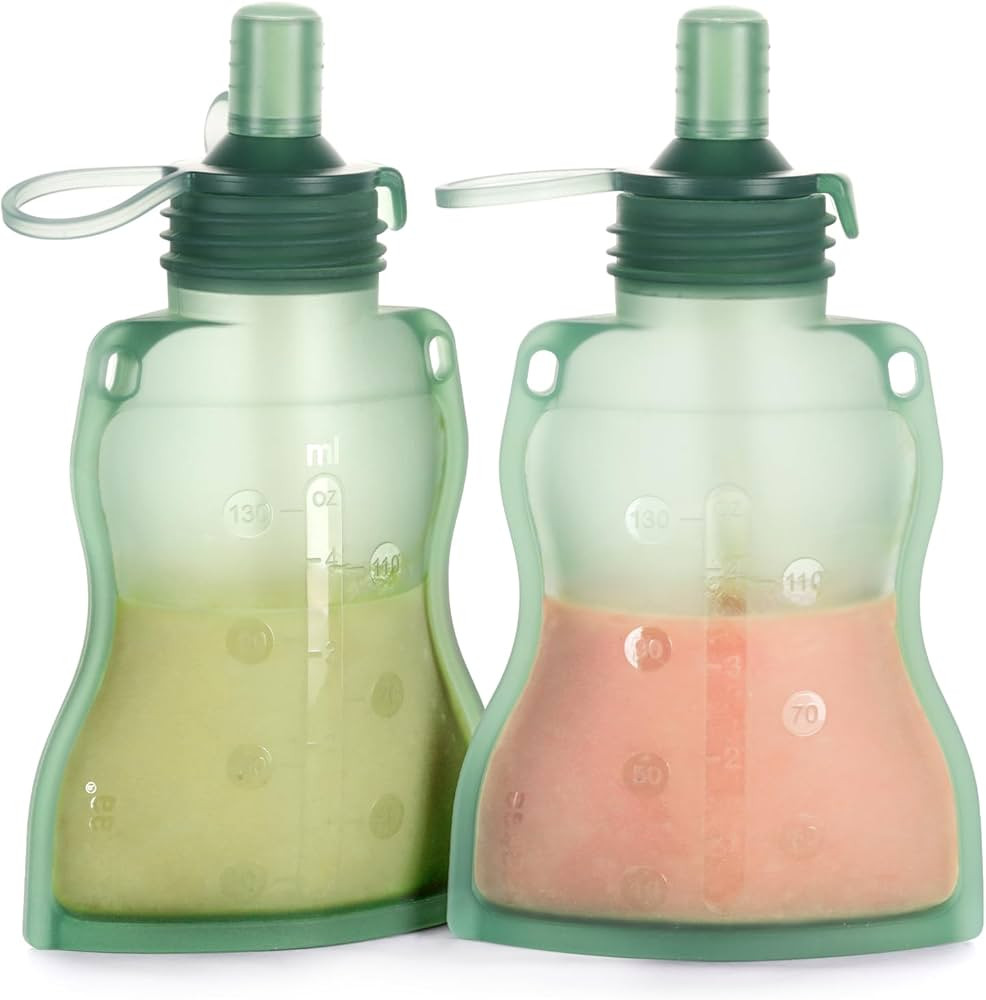 haakaa Yummy Pouch Reusable Baby Food Pouch, Reusable Pouches for Toddlers Kids Squeezable Pouch,... | Amazon (US)