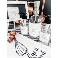 Hand Soap Label/ Dish Label/Waterproof Labels/ Custom Dispenser Labels | Etsy (US)