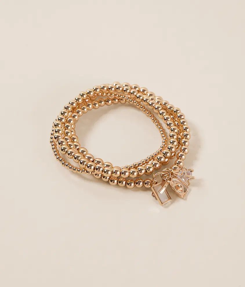 4 Pack Beaded Bracelet Set | Buckle