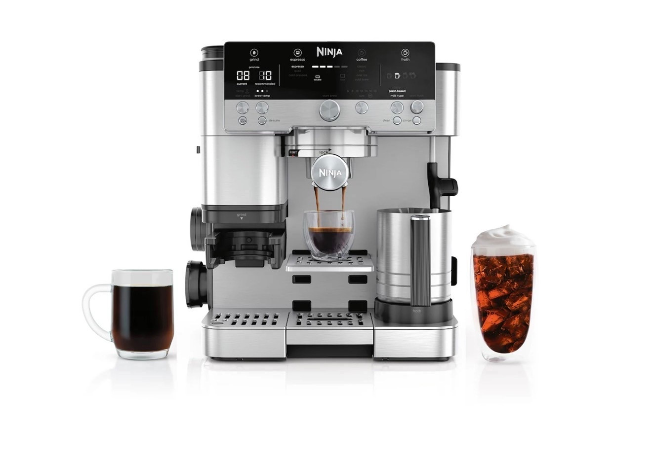 Coffee / Espresso / Latte / Cappuccino / Americano / Barista / Brew / Café / Morning / Kitchen / Home / Ninja / Iced / Froth / Crema / Beans / Grinder / Coffeehouse / Cozy / Lifestyle / Aesthetic / Countertop / Entertaining / Gift / MustHave / Delicious / Daily / Modern / EspressoLover / CoffeeTime

Hashtags:

#CoffeeLover #HomeCafe #NinjaKitchen #EspressoAtHome #CoffeeTok #KitchenInspo #CoffeeBar #MorningCoffee #HomeEssentials #AmazonFinds #CoffeeStation #KitchenGoals #IcedCoffee #BaristaStyle #CoffeeAddict

#LTKdayinmylife #LTKgrwm #LTKootd