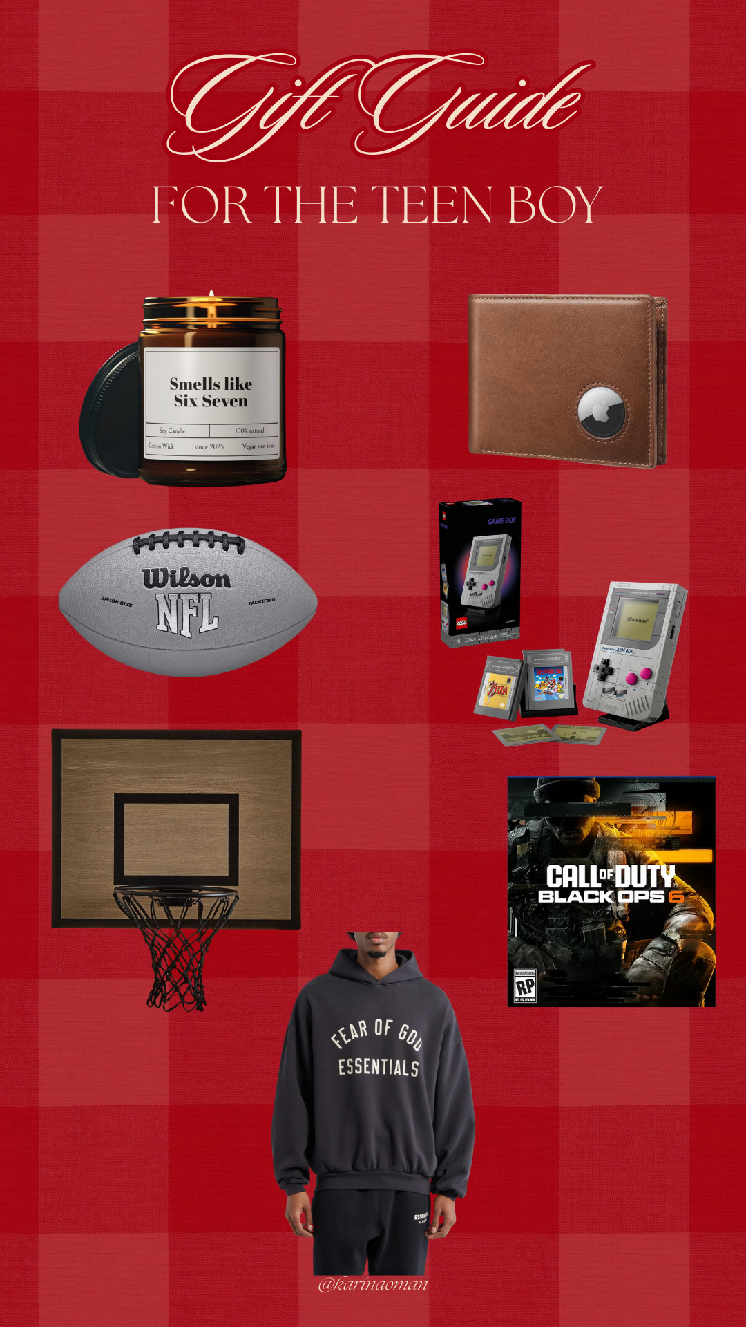 Gift Guide for Teen Boys 🎁

Shopping for a teen boy can be so hard, but I rounded up a little bit of everything for every kind of interest. For your son, grandson, cousin, or any teen in your life. Perfect mix of video game, sports, style + fun finds they’ll actually use!

#GiftGuide #TeenBoyGiftGuide #HolidayGiftGuide #ChristmasGiftGuide2025 #TeenBoyGifts #GiftsForTeenBoys #HolidayShopping #ChristmasShopping #HolidayDeals #GiftIdeas #GiftInspo #BudgetFriendlyGifts #AmazonGifts 

 #LTKGiftGuide #LTKHoliday #LTKSaleAlert
