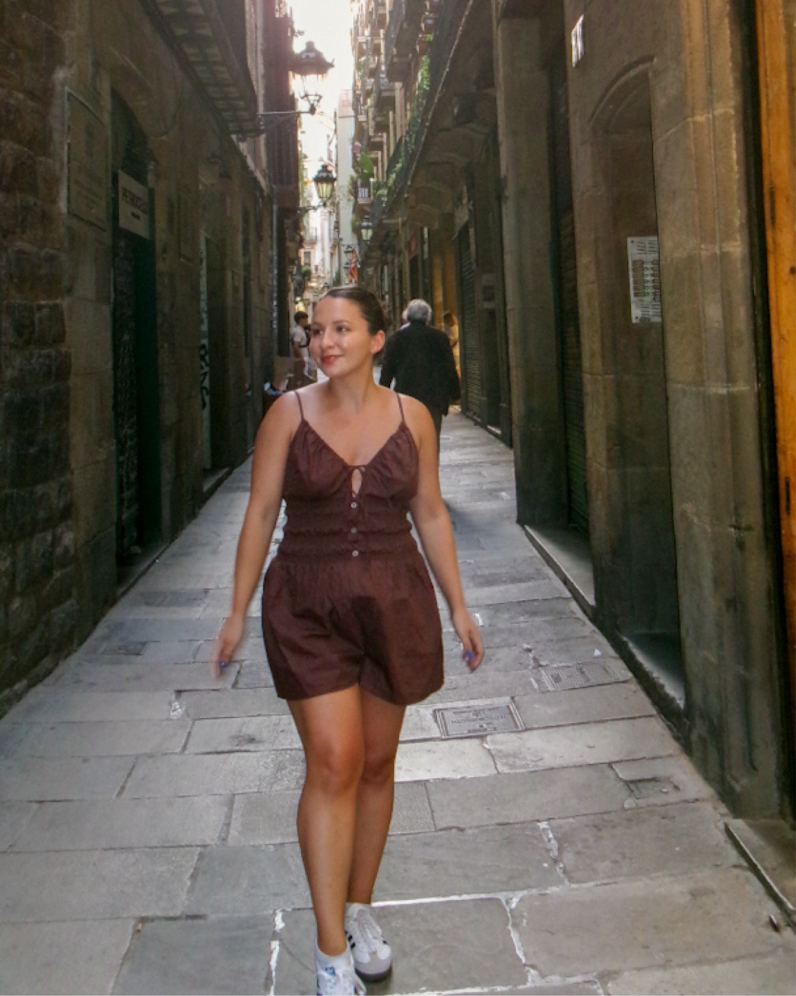 Comfortable romper perfect for exploring a new city ✨