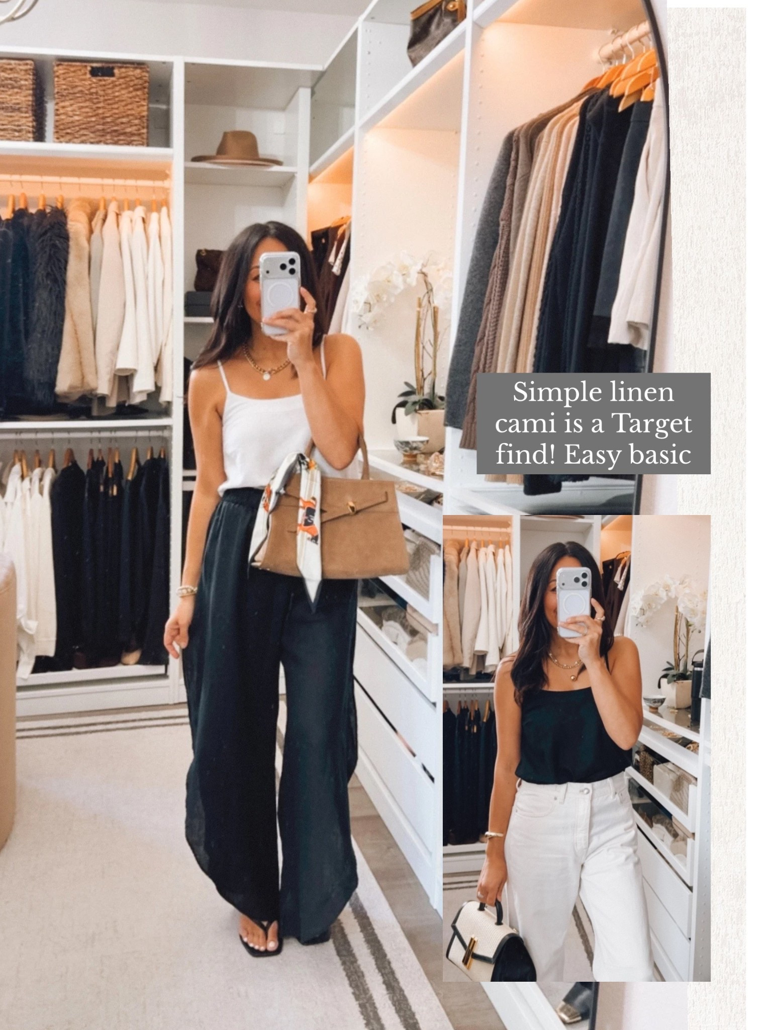 Linen camis are a Target find! Easy basics ☀️

#LTKootd #LTKOver40