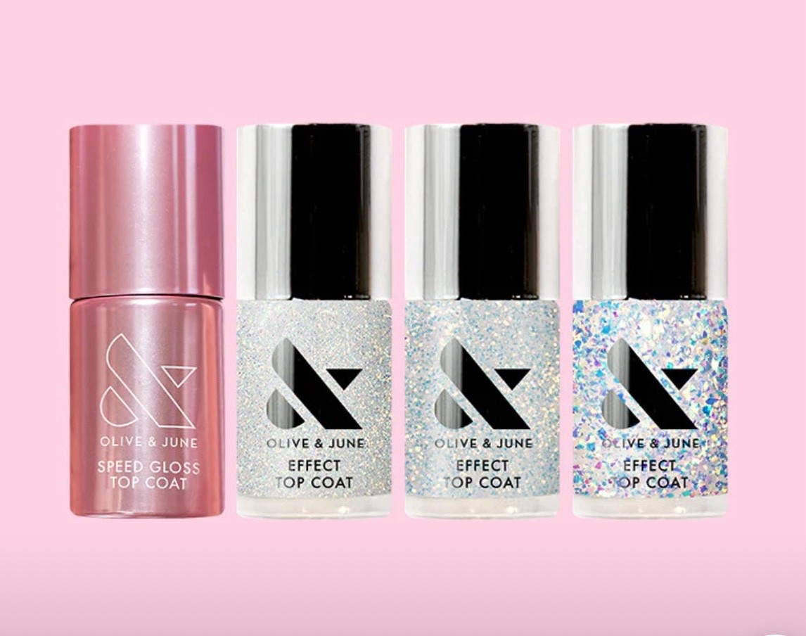 I’m obsessed with Olive & June and now they have my favorite toppers in one set 🤩 The speed set glossy top coat is plump and adds a beautiful shine to all your polishes. 
All seasons will love the effects toppers! Stardust is sure to be your new favorite 😍 These will complement your polishes and give an old set a new glow.

#LTKBeauty #LTKFindsUnder50
