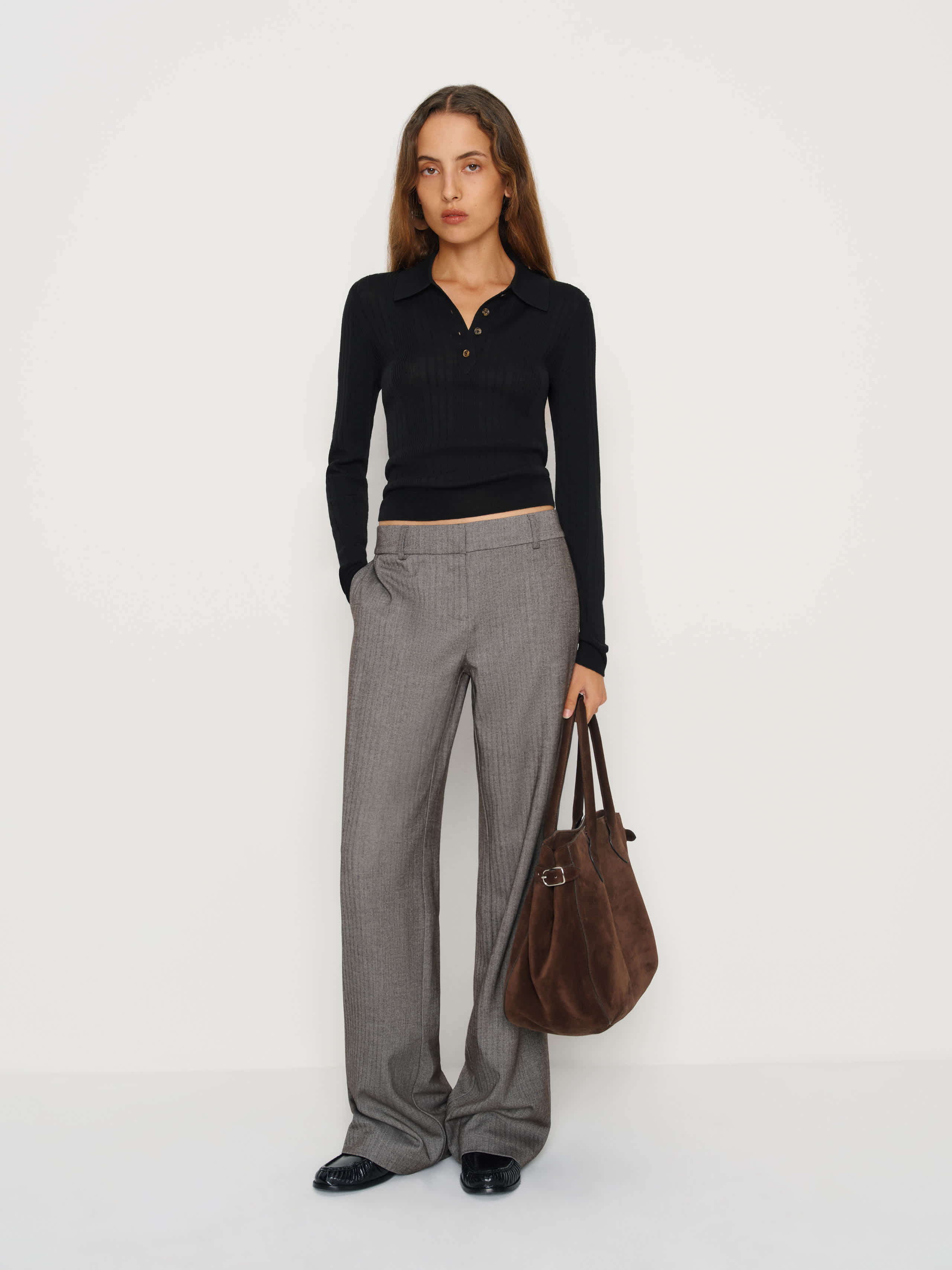 Hermia Regenerative Merino Polo | Reformation (Global)