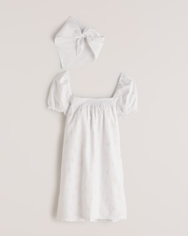 Squareneck Trapeze Mini Dress | Abercrombie & Fitch (US)