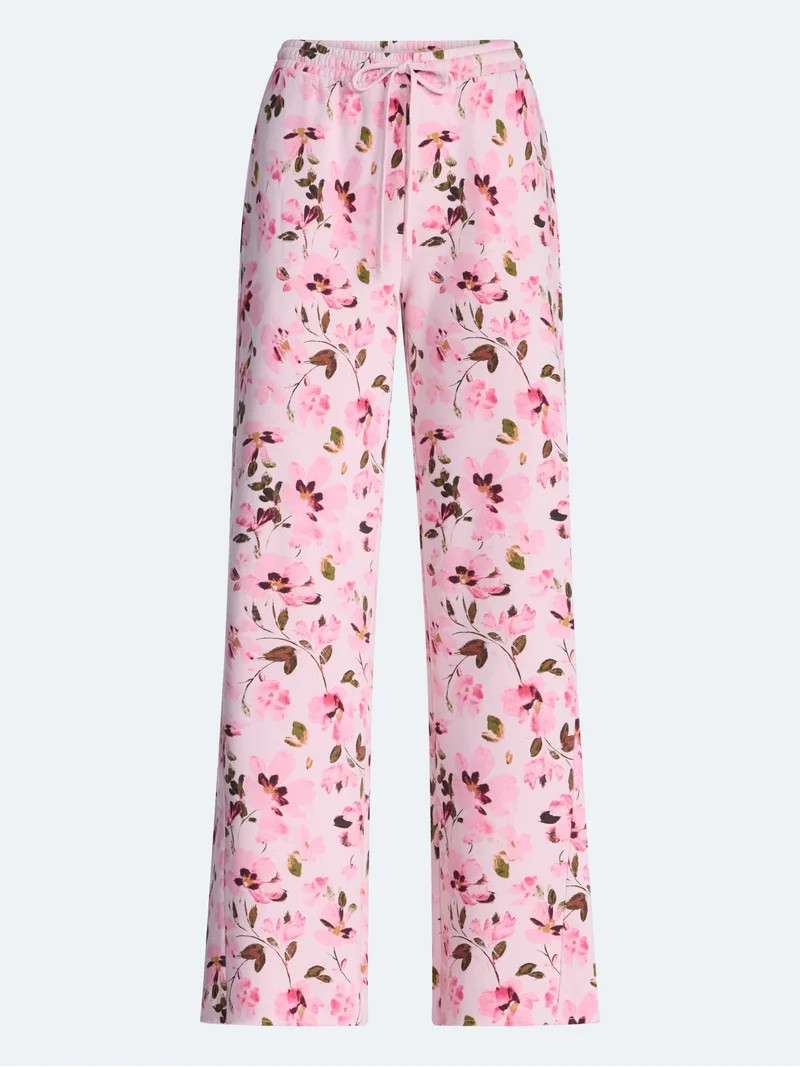 Scoop Women\u2019s and Women's Plus Mineral Washed Fleece Flare Leg Sweatpants, Regular and Short... | Walmart (US)