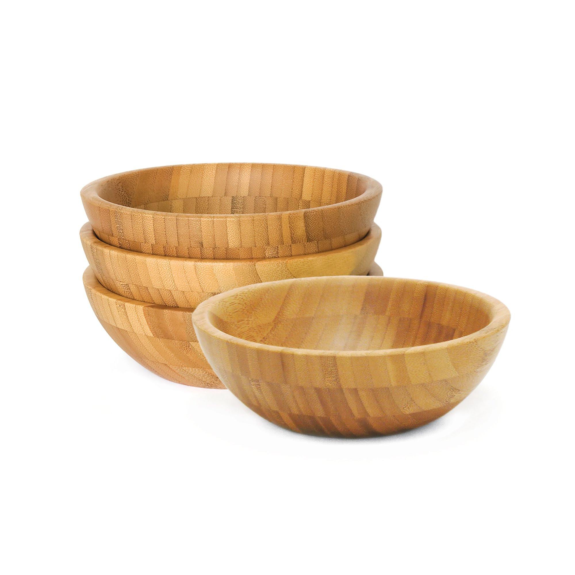 Bamboo Salad Bowl, Small, Set of 4 - Walmart.com | Walmart (US)