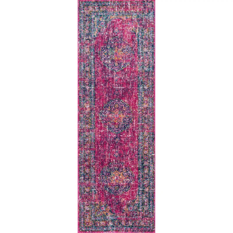 Hallagan Oriental Pink Area Rug | Wayfair North America