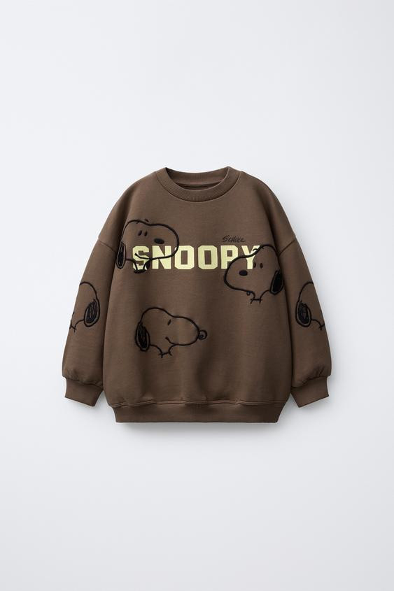 SNOOPY PEANUTS™ EMBROIDERED SWEATSHIRT | Zara US