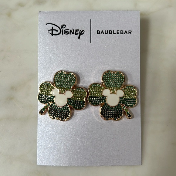 Disney BaubleBar St Patrick’s Day 4 Leaf Clover Earrings | Poshmark