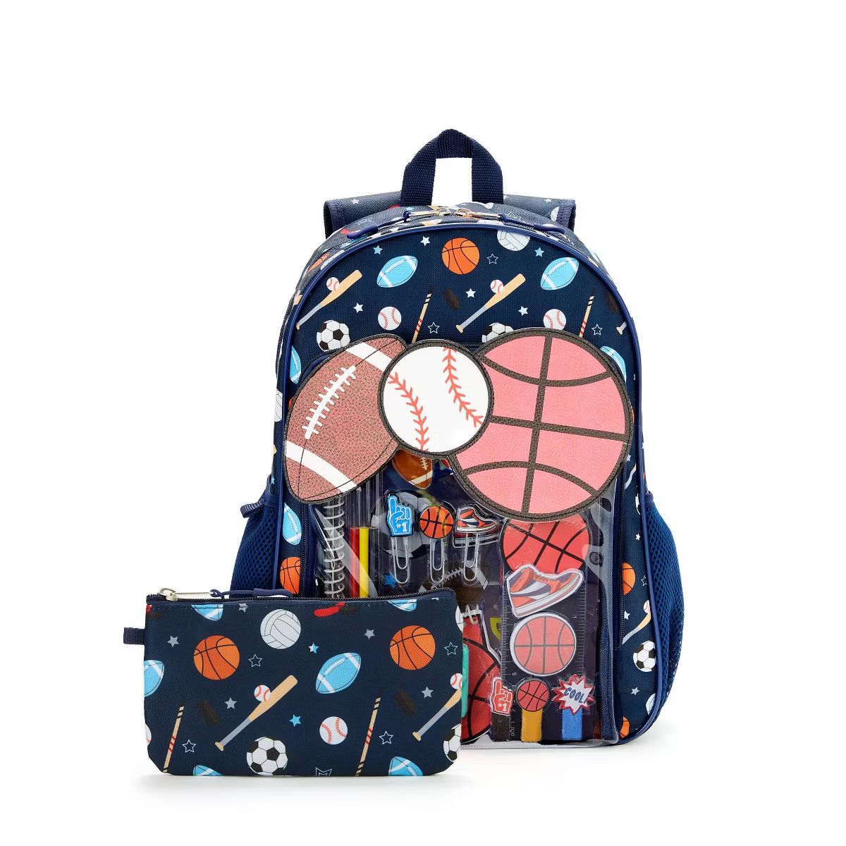 Locker Club Kids' 17" Backpack with Stationery Pencil Pouch - Sport | Target