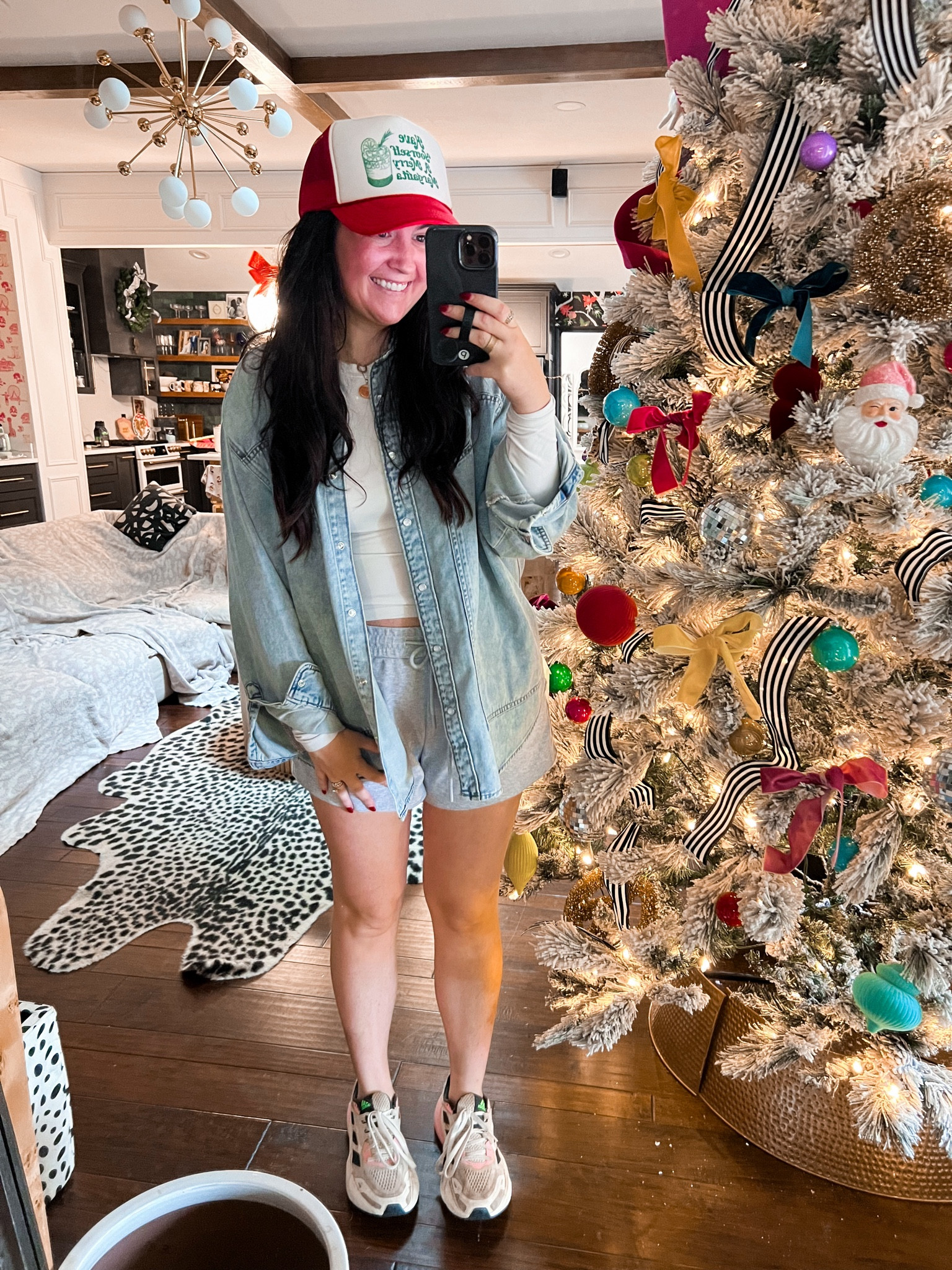 Mom holiday comfy casual trucker hat shacket

#LTKFindsUnder50 #LTKSeasonal #LTKStyleTip