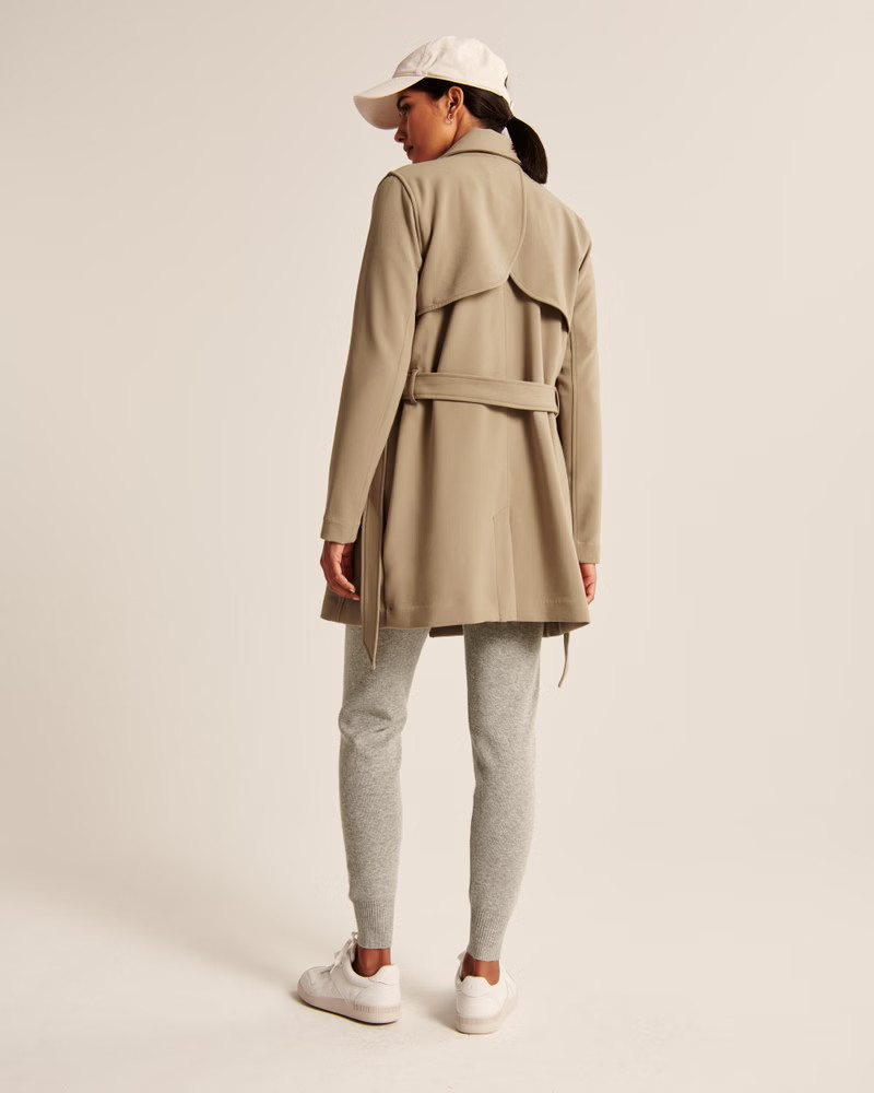Drapey Trench Coat | Abercrombie & Fitch (US)