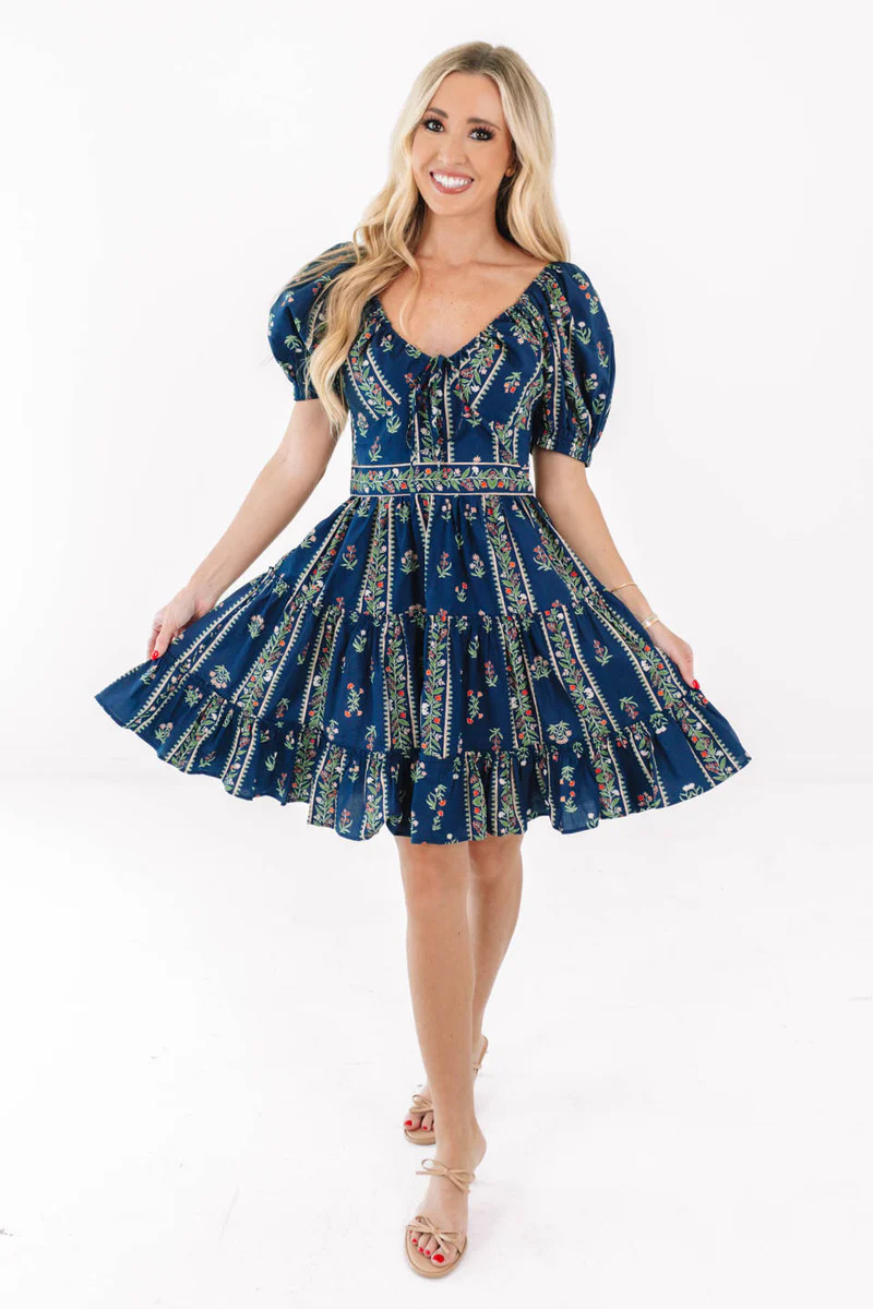 In A Groove Dress - Navy | The Impeccable Pig