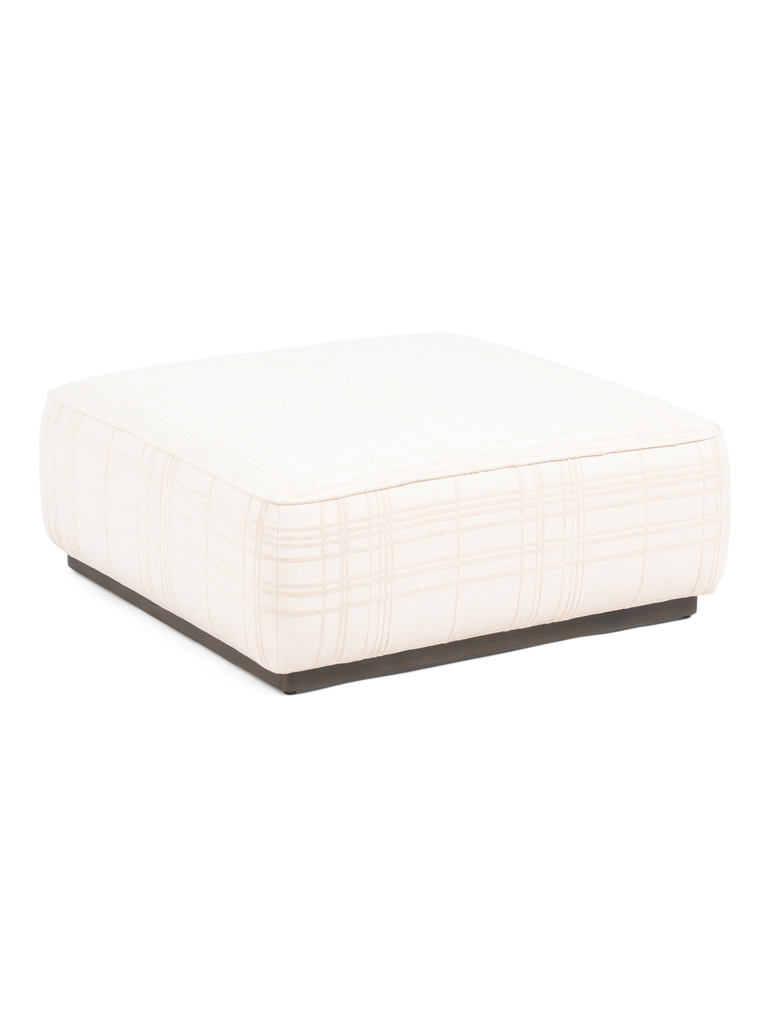 36x36x16 Sinclair Square Coffee Table Ottoman | TJ Maxx