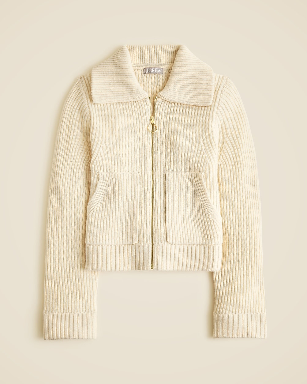 Collared full-zip sweater in merino wool | J. Crew US
