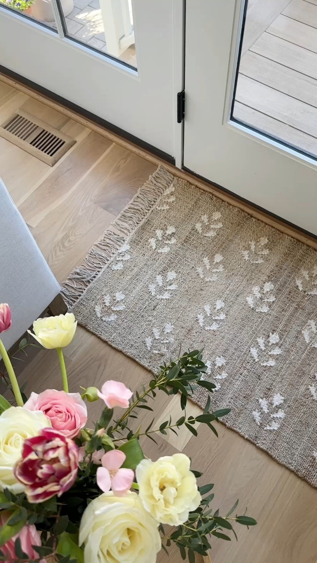 My patterned floral jute rug from Walmart is on sale! This is the 2 x 3‘ size but it is available in a runner, 5 x 7‘, and 8 x 10‘.

#LTKHome #LTKSaleAlert #LTKStyleTip