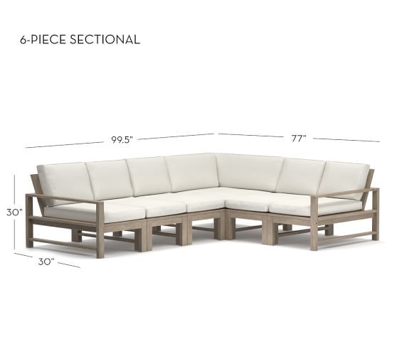 Indio 6-Piece Sectional | Pottery Barn (US)