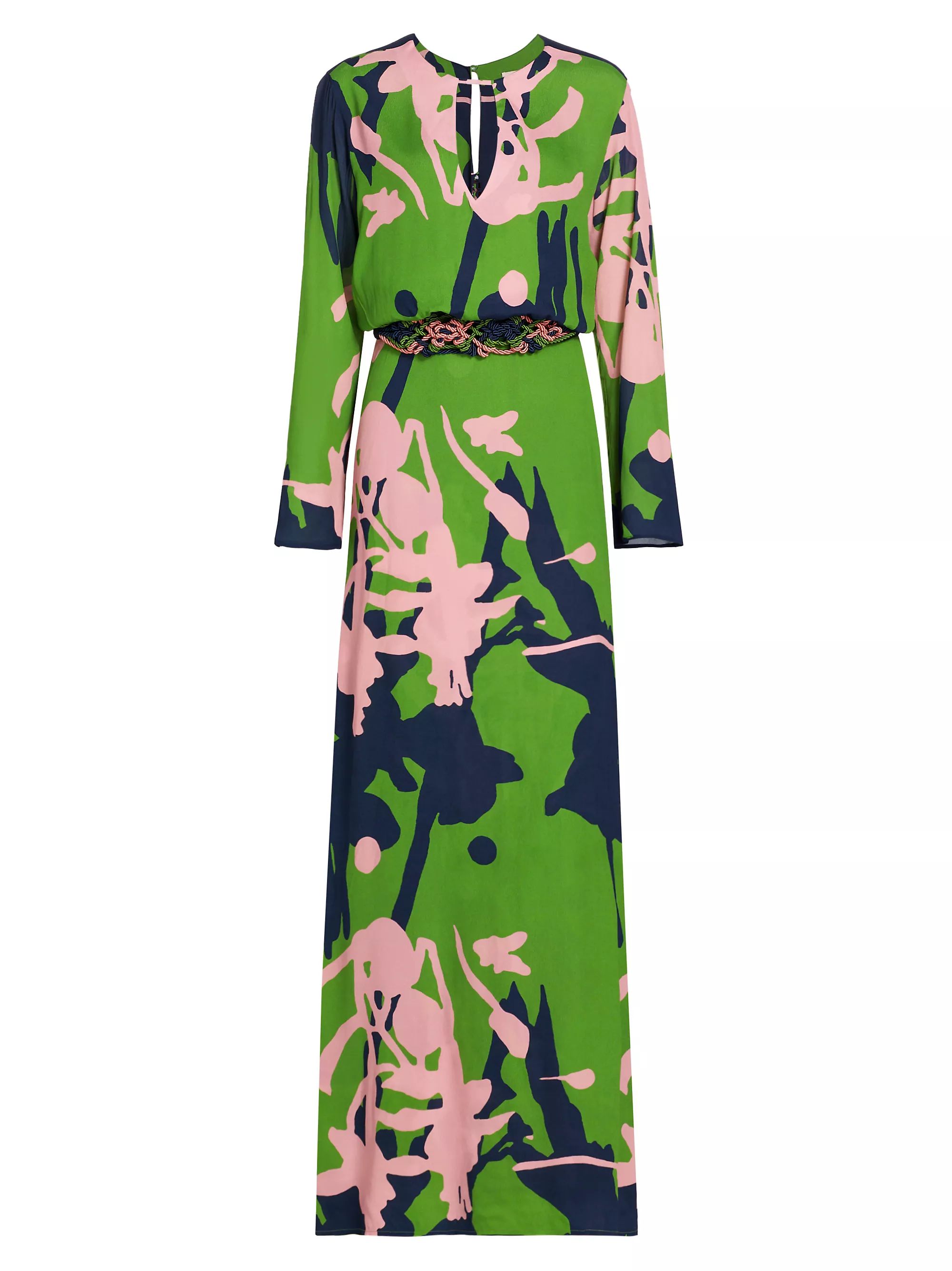 Ravenna Belted Long-Sleeve Maxi Dress | Saks Fifth Avenue