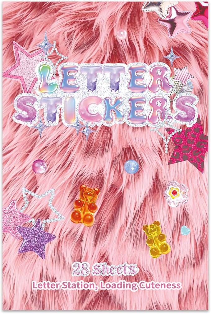 1900+Pcs Alphabet Letter Stickers Book for Journal Scrapbook Stickers | Amazon (US)