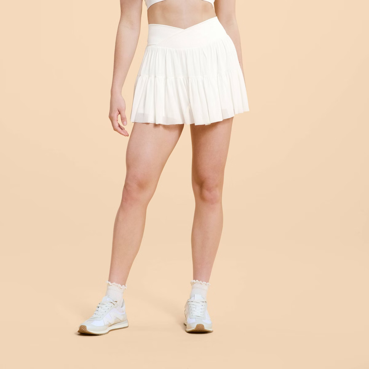 Blogilates Women's Ballerina Skort - Cream L | Target