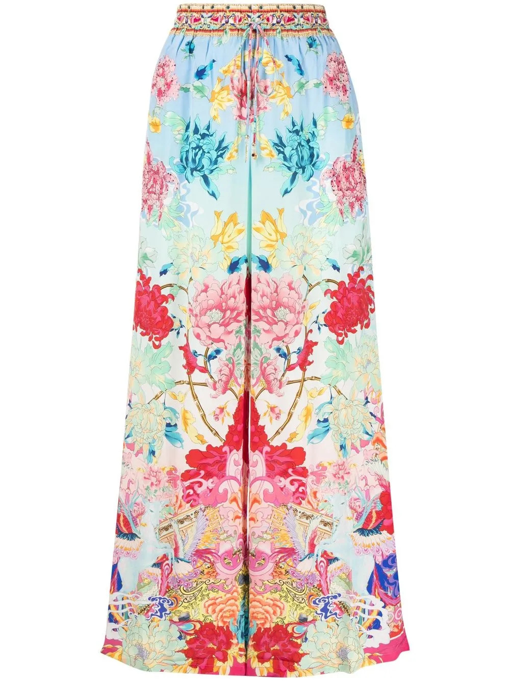 Gerade Hose mit Blumen-Print | Farfetch Global