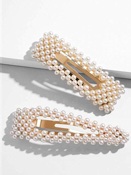 Pearls Hair Clips for Women Gold Hair Barrettes Pins for Girls Decorative Hair Accessories for We... | Amazon (US)