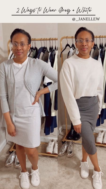 You won’t see me in grey often but when you do, it’s a big deal🤍

•Follow for more daily styles!!•

#skirt #winterfashion #crewneck #sweater #dress #grey #white #casual 

#LTKstyletip #LTKFind #LTKSeasonal