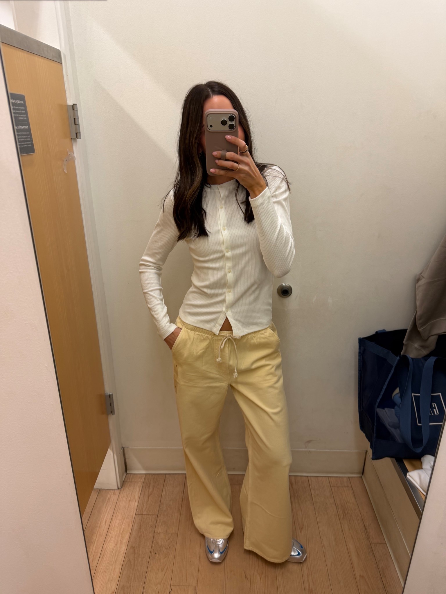 Butter yellow pants for spring 🌼 wearing my true size S in the top and pants! 

#LTKSeasonal #LTKSaleAlert #LTKootd