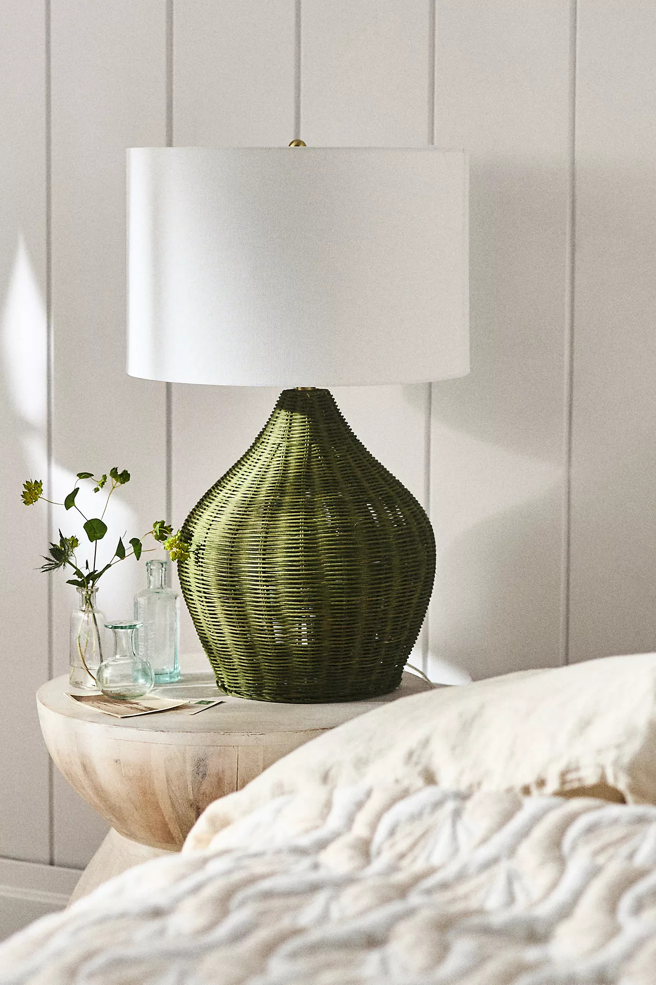 Velles Rattan Accent Table Lamp | Anthropologie (US)