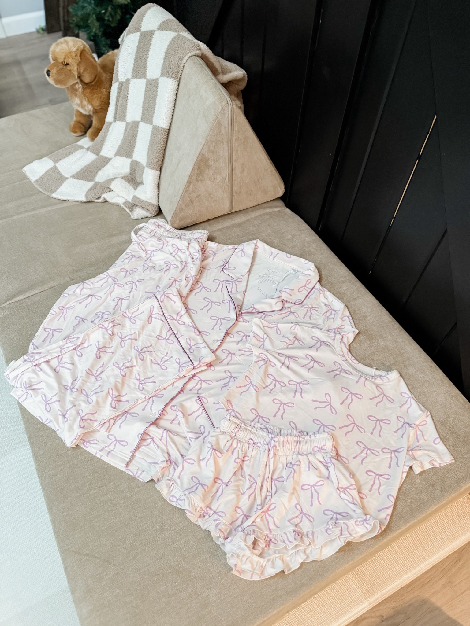 Matching bow set for my girl and I! Grabbed these for a little birthday photo shoot next week and I’m so excited, purple and bows?! Say less! Can not wait to capture these moments with my baby girl - how is she going to be TWO! 

Mom and me, matching pajamas, SILKS, bamboo pajamas, mom life, toddler girl pajamas, toddler girl must haves 

#LTKootd #LTKKids #LTKmomlife