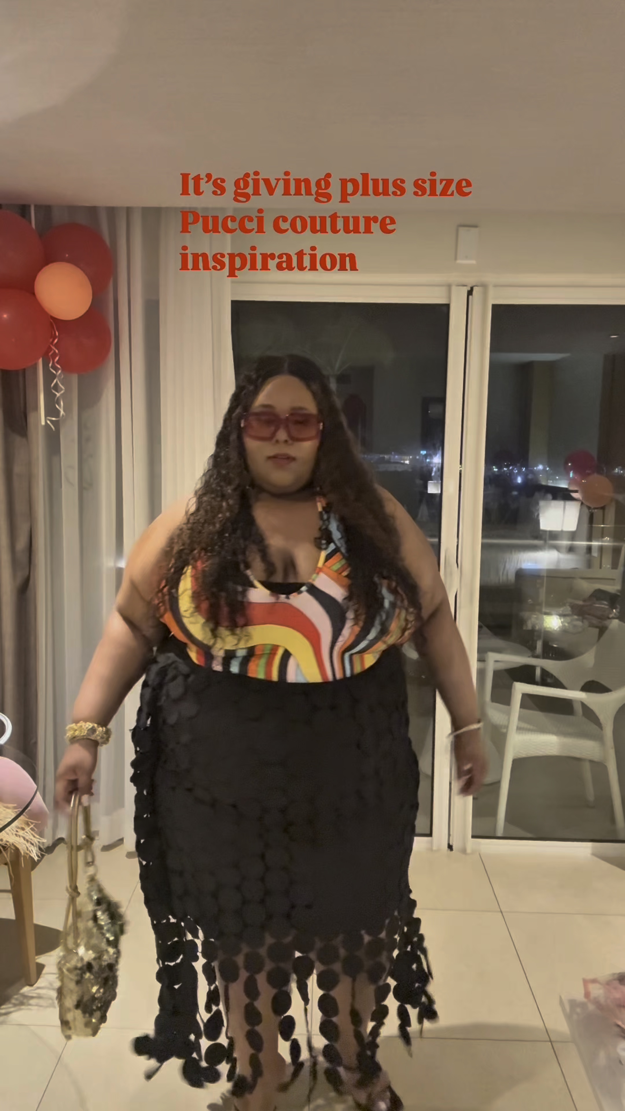 Slaycation night 1 was giving Pucci couture plus size edition! An effortless but chic look will always be a favorite for me.
Sunglasses - Lorvae
Bodysuit- Shein (sadly sold out)

#LTKStyleTip #LTKItBag #LTKPlusSize