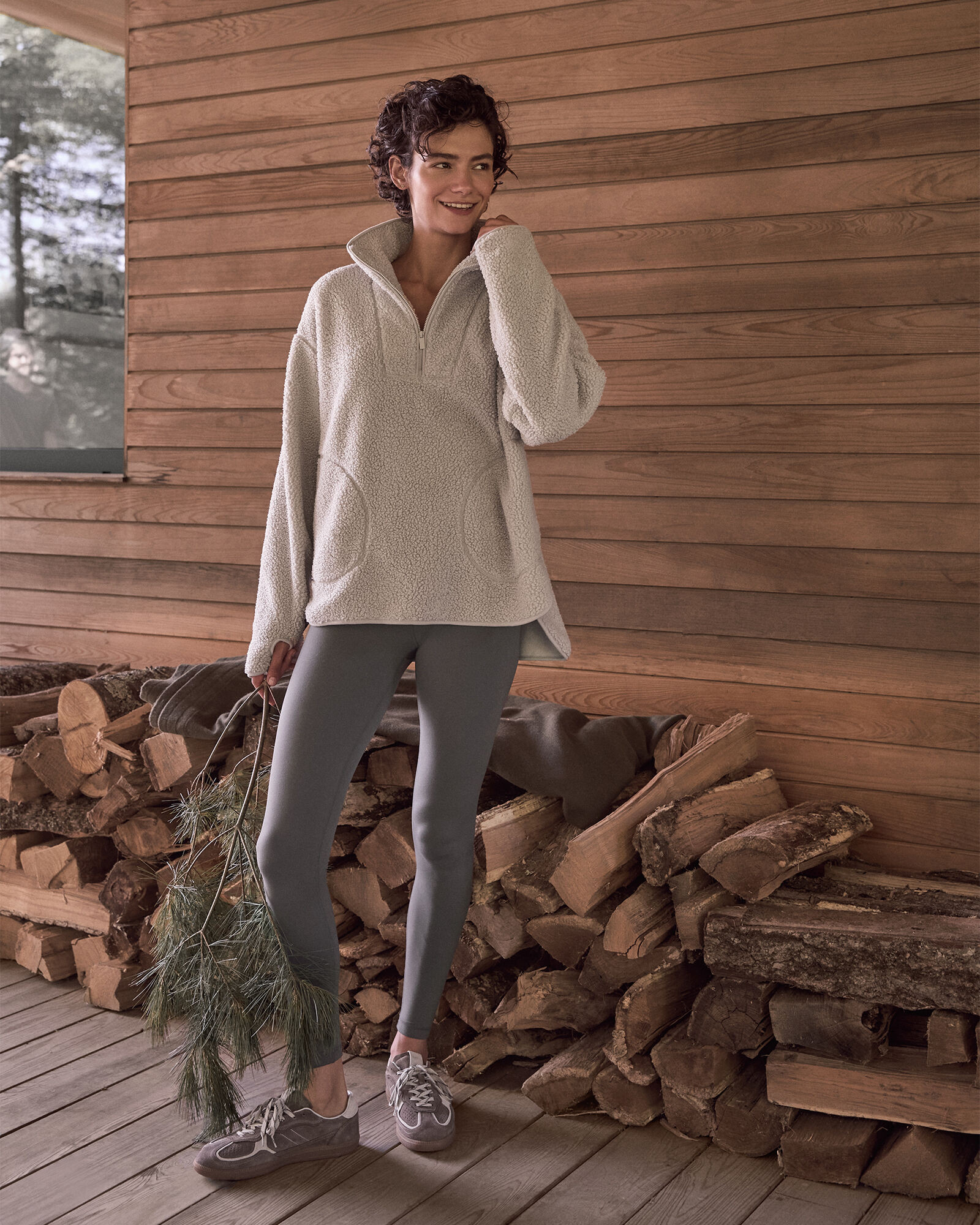 Sherpa Half-Zip Mockneck Pullover | Haven Well Within