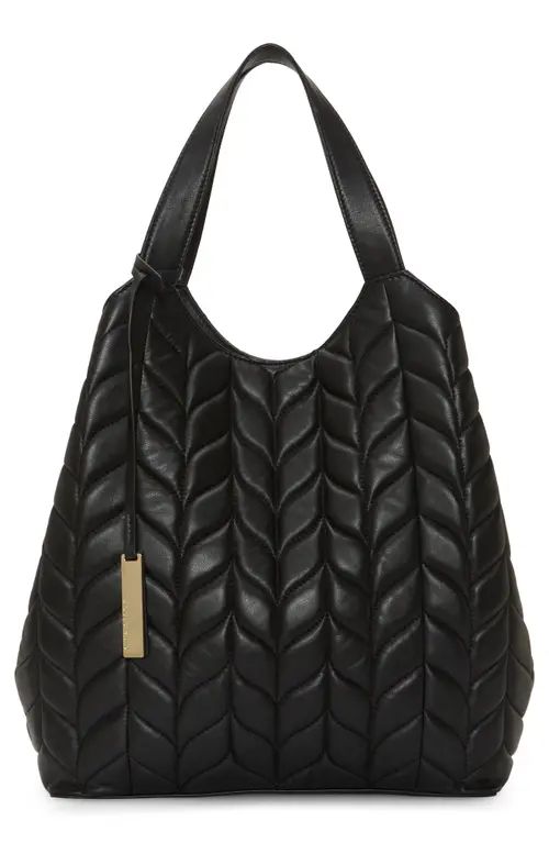 Vince Camuto Kisho Quilted Tote in Black at Nordstrom | Nordstrom