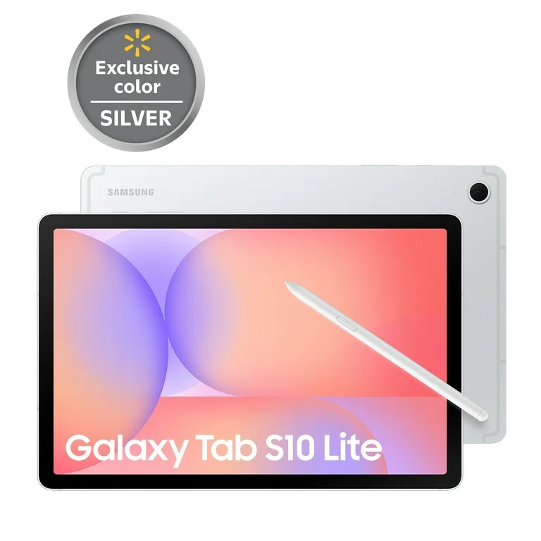 Samsung Galaxy Tab S10 Lite 10.9" Widescreen Tablet with S Pen, 128GB, Silver | Walmart (US)
