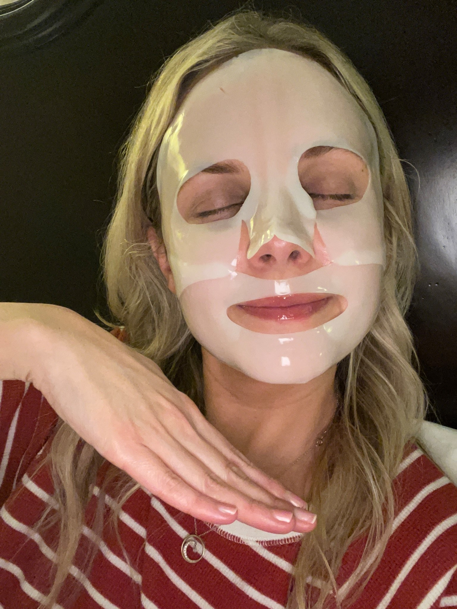 Letting this mask do its job all night long! I love these masks use them once a month  

#LTKBeauty #LTKgrwm #LTKselfcare