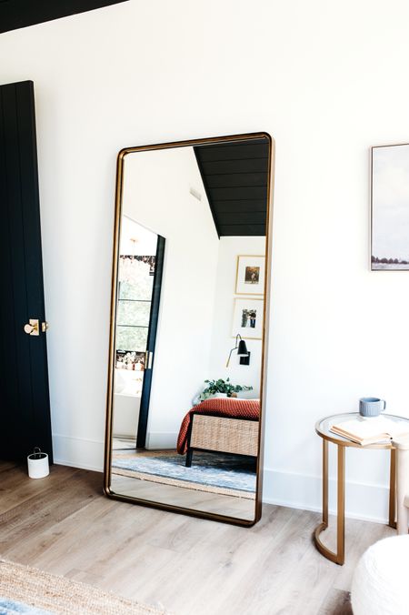 RUN! 30% off ONE item at Ballard and the Wilcox mirror will NOT disappoint! It’s 80” high and 38” wide - brass and oil rubbed bronze options. This is brass! Under $500 for this size is amazing!

#bedroommirror #fulllengthmirror #largemirror #selfiemirror #wilcoxmirror 

#LTKhome #LTKsalealert
