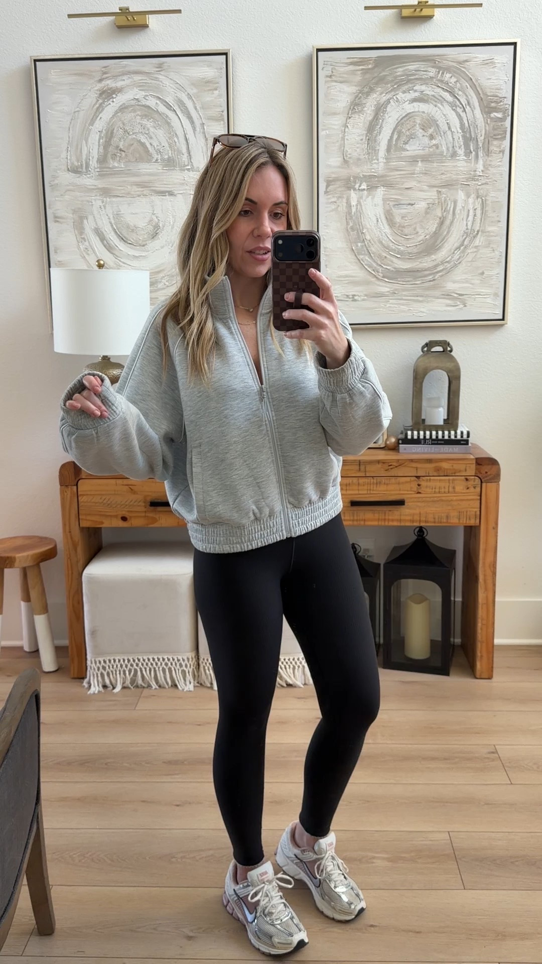 I sized up in the jacket because it was the only size they had but it’s TTS. Leggings sure TTS. 

#LTKmomlife #LTKootd #LTKActive