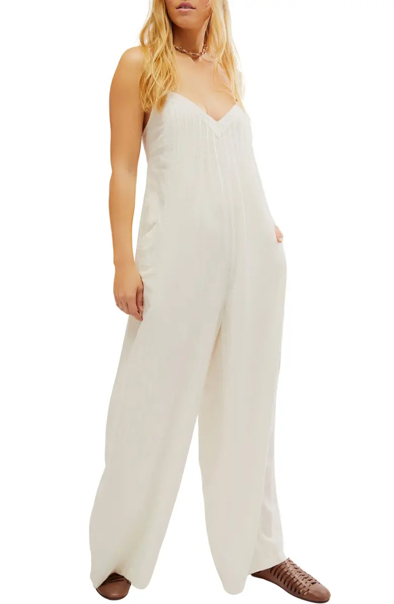 Free People Drifting Dreams Linen Blend Jumpsuit | Nordstrom | Nordstrom