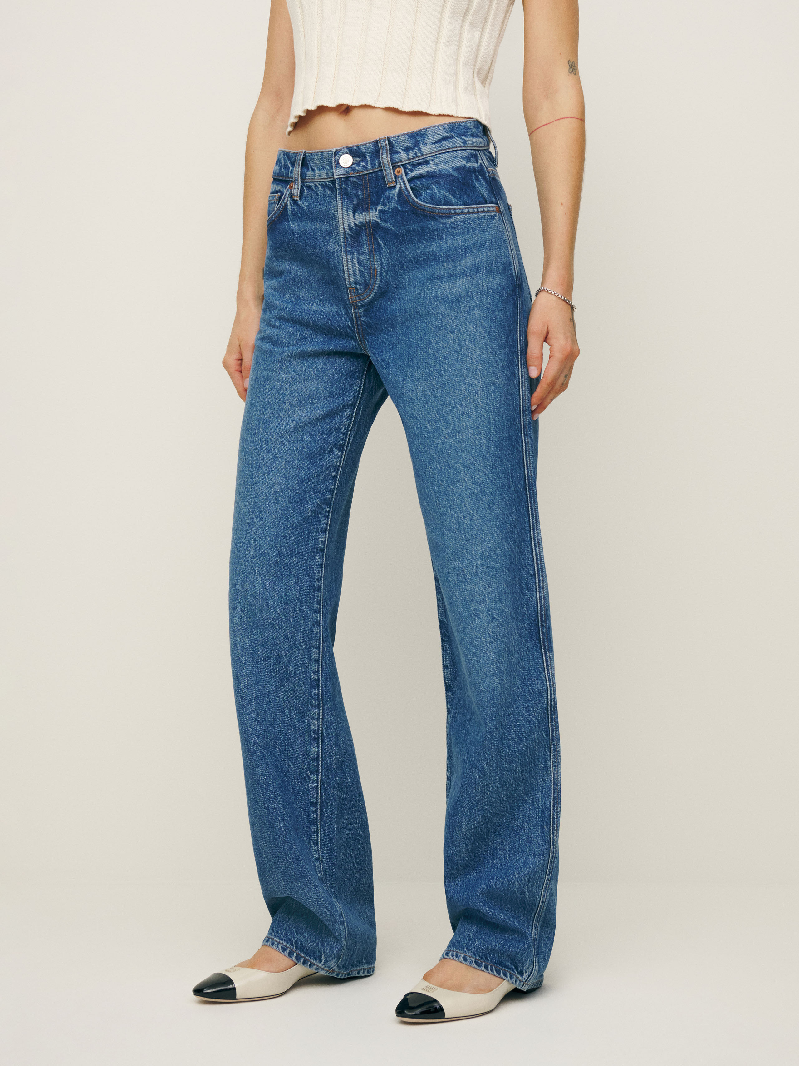 Val 90s Mid Rise Straight Jeans | Reformation (Global)