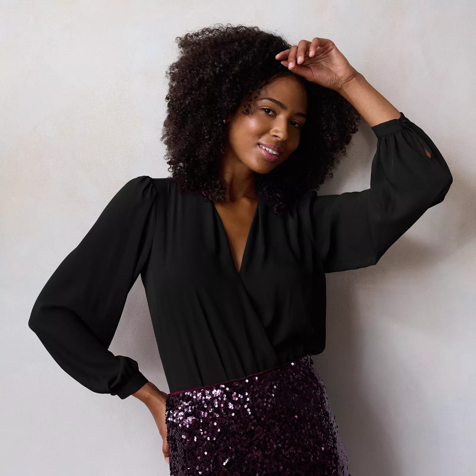 Women's LC Lauren Conrad Wrap Front Bodysuit | Kohl's