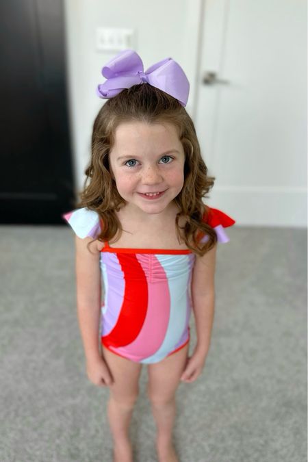 My daughter looks so adorable in this multi-colored swimsuit from Hermoza! Get 15% off when you use my code MAGGIE15. #beachready #swimwearforkids #summerready #onsale

#LTKsalealert #LTKswim #LTKkids